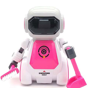 اسباب بازی ربات کنترلی نظافتچی صورتی SMART CLEANING ROBOT مدل T21B-2629 _اسباب بازی ربات